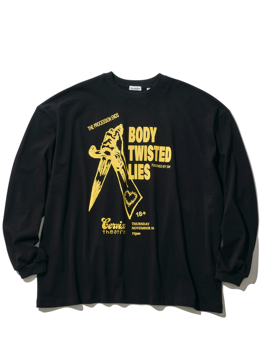 BODY TWISTED LIES LS BUFFALO T