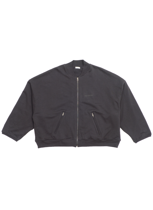 WAFFLE LINED BOMBER FULL ZIP