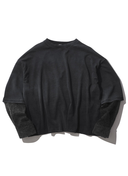 BUFFALO DENIM LAYERED TEE