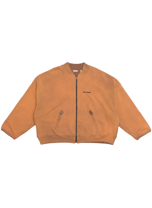 WAFFLE LINED BOMBER FULL ZIP