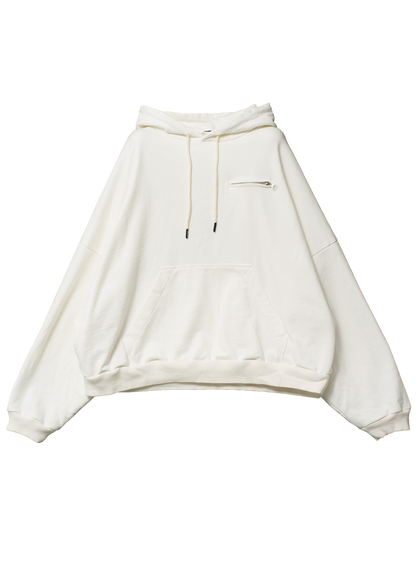 WAFFLE LINED BOMBER HOODIE