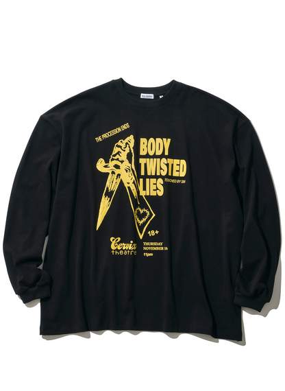 BODY TWISTED LIES LS BUFFALO T