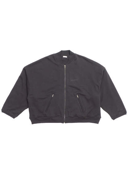 WAFFLE LINED BOMBER FULL ZIP