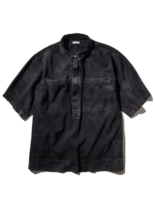 ZIP PLACKET SS SHIRT